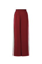 Sportieve broek met satijnen look